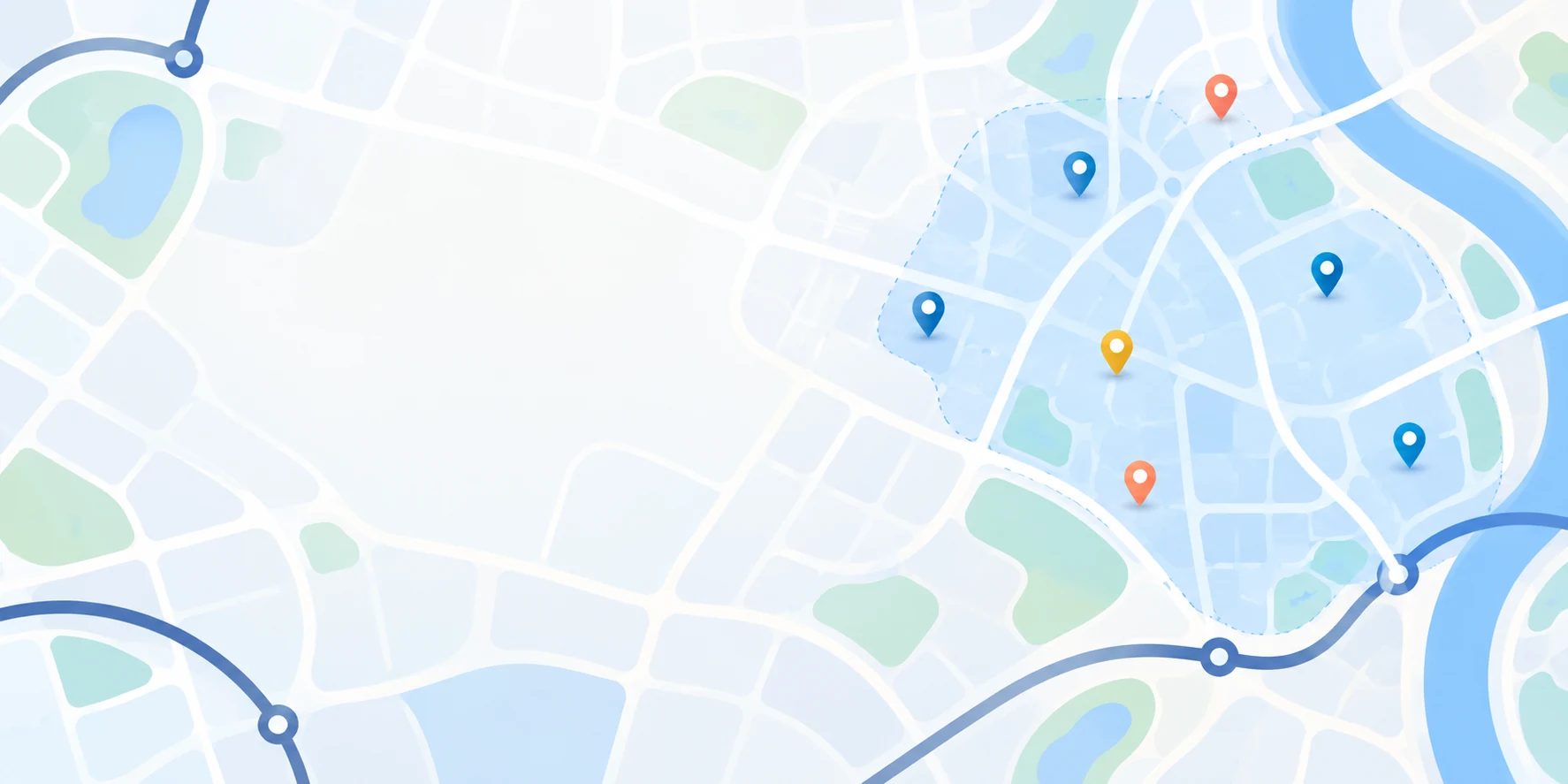 Abstract local service map for Venice